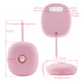 Miniatyrbild 6 av 6: Vibrerande väckarklocka med snooze-funktion Rosa
