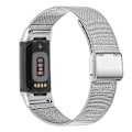 Miniatyrbillede 1 af 6: Urrem i rustfrit stål til Fitbit Charge 5 Charge 6 Sølv