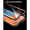 Miniatyrbillede 3 af 5: Dobbeltsidet mobilcover med hærdet glas - Huawei P40 - Sort