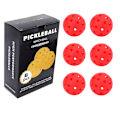 Pikkukuva 1 / 3: Pickleball-pallosetti 6 kpl, 40-reikäiset pickleball-pallot 74 mm Punainen