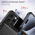 Miniatyrbillede 6 af 6: Elegant sort tegnebogsetui til iPhone 16 iPhone 16 Pro Max
