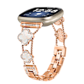 Miniatyrbild 1 av 6: Cloverlink-armband för Fitbit Versa 3/4/Sense 2 Rose guld