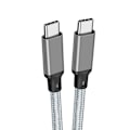 Miniatyrbillede 1 af 4: 3M USB-C til USB-C hurtigopladningskabel - Sort Grå 3 m