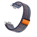 Miniatyrbillede 1 af 4: Stilfuld nylon loop sportsrem til Huawei Watch Fit 4/3 Orange
