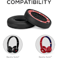 Miniatyrbillede 2 af 6: INF Ørepuder til Beats Solo 2/3 PU læder 1 par Sort