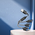 Miniatyrbild 2 av 4: USB Hub Splitter - 3 Portar Svart