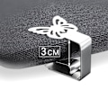 Miniatyrbild 4 av 6: Fjärilformade Dukklämmor / Dukhållare, 4-pack Silver