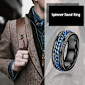 Miniatyrbild 3 av 6: Anti-stressring med flasköppningsfunktion Svart/Blå 24 mm