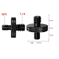 Miniatyrbillede 1 af 3: Stativ gevindadapter 1/4" til M10 - 5-pak M5