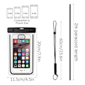 Miniatyrbild 6 av 9: INF Vattentät mobilväska för smartphone universal Svart 1-pack