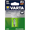 Miniatyrbild 1 av 2: 9 V Block/6HR61 (56722) laddningsbart batteri - 200 mAh, 1 st. i blister