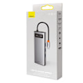 Miniatyrbild 9 av 11: Hub 9in1 Baseus Metal Gleam Series, USB-C till 3x USB 3.0 + HDMI + USB-C PD + Ethernet RJ45 + microSD/SD + VGA