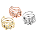 Miniatyrbillede 1 af 5: Anti-stress ring justerbar kobber 3-pak