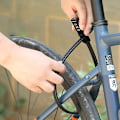 Miniatyrbillede 3 af 4: Cykelkabellås, nulstillelig kombinationscykellås Sort
