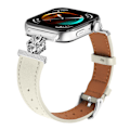 Miniatyrbild 2 av 7: Klockarmband i äkta läder för Huawei Watch Fit 3 Beige