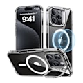 Pikkukuva 2 / 2: ESR Classic Hybrid (HaloLock) kotelo jalustalla iPhone 16 Prolle (läpinäkyvä)