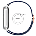 Miniatyrbillede 4 af 10: Xiaomi Mi Band 9/8/NFC Åndbar Nylon Urrem Sort