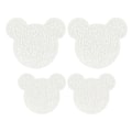 Miniatyrbild 1 av 3: Teddy Bear Shoe Patch Kit - 8 lappar (4 stora, 4 medelstora) Vit