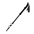 Miniatyrbillede 2 af 4: Sort kulfiber trekkingstang, foldbar, 5-sektion, 3K ekstern lås