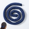 Miniatyrbild 3 av 3: Dirty Braids Ponytail Wrap, High Ponytail Spiral Lock Dreadlocks Hårstycke Blå