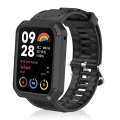 Miniatyrbild 1 av 3: Klockarmband med Skyddsram för Xiaomi Band 8 Pro Svart