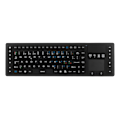 Miniatyrbild 2 av 6: Wireless Keyboard w/ touchpad, silicone, IP65, 2,4 GHz,black