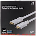 Miniatyrbild 2 av 3: Active HDMI cable, HDMI High Speed with Ethernet, 15m, white