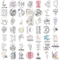 100 Pack Populære Indie Pop Style Stickers til Laptop Vandflasker Dagbog MultiColor MultiColor