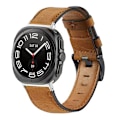 Miniatyrbillede 1 af 5: Rem i ægte læder til Samsung Watch 7 (Ultra 47 mm) - Brun