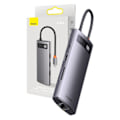 Miniatyrbillede 1 af 11: Hub 8in1 Baseus StarJoy Series, USB-C til 3x USB 3.1 + HDMI + USB-C PD + RJ45 + microSD/SD