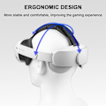 Miniatyrbild 11 av 11: DEVASO justerbar huvudrem för VR-headset Vit