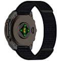 Miniatyrbillede 1 af 10: Nylon urrem til Garmin 20mm Sort