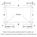 Miniatyrbillede 5 af 6: Triangle Shade Sail Hardware Kit