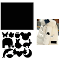 Miniatyrbillede 1 af 2: Iron-On Patch, ingen syning påkrævet Sort