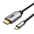 Pikkukuva 4 / 5: USB-C tai HDMI 2.0 -kaapeli Vention CRBBF 1m, 4K 60Hz (musta)