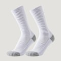 Miniatyrbillede 6 af 6: Mid-calf sokker 6-pak (3 sorte og 3 hvide)