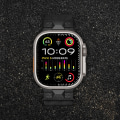 Miniatyrbillede 7 af 8: Rustfrit stålurrem til Apple Watch 42/44/45/49 mm Sort