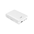 Miniatyrbild 2 av 8: Powerbank 10 000mAh LiPolymer Ultracompact 2.1A 1xUSB-C 1xUSB-A 1xMicroUSB Vit
