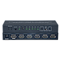 Miniatyrbild 1 av 11: HDMI switch 5 in 1 out, 4K@60Hz med ARC audio extractor HDMI 2.0 HDR och fjärrkontroll Svart
