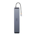 Pikkukuva 5 / 11: Hub 12w1 Baseus EliteJoy Gen2 -sarjan USB-C do 2xHDMI+ 3xUSB 3.0+ PD+ DP+ SD/TF+ RJ45+Type-C+ 3,5 mm (tummanharmaa)