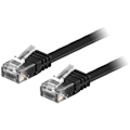 Miniatyrbild 3 av 3: U/UTP Cat6 patch cable, flat, 0.5m, 250MHz, black