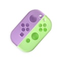 Miniatyrbild 2 av 3: Silikonskyddsfodral för Switch Joycon Grön+lila