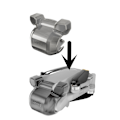 Miniatyrbild 1 av 5: Mini 3 Gimbal Protector – Linsskydd Dammtät lock för DJI Mini 3 Drone – Transparent Svart