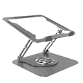 Miniatyrbild 1 av 5: 360° roterande bärbar stativ - hopfällbar bärbar datorhållare i aluminiumlegering Grå