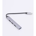 Pikkukuva 4 / 5: USB-C-keskitin, jossa 4 USB-porttia 5 Gbps Alumiini