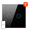 Miniatyrbild 2 av 4: Smart Light Switch ZigBee Avatto LZTS02-EU-B2 2 Way No Neutral TUYA (svart)