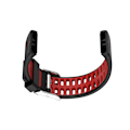 Miniatyrbillede 4 af 4: Silikone urrem til Polar V800 GPS Smartwatch Sort+rød