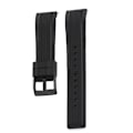 Miniatyrbillede 1 af 3: Silikone urrem til Huawei GT5/GT4/Watch4 Sort 20 mm