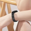 Miniatyrbild 6 av 6: Halvarmring i rostfritt stål för Fitbit Inspire 1/2 Svart