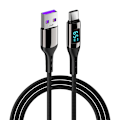 Miniatyrbild 1 av 4: USB-C PD snabbladdningskabel 100 W Svart 1 m